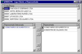 Liga Clientes/Representada